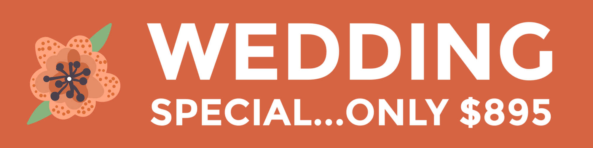 One page website for weddings by OnePageWebsite.Pro